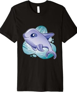 Cute Kawaii Orca Whale In Ocean Orca Tee Whale Tee For Her Premium T-Shirt