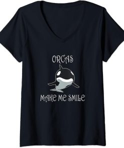 Womens Orca Funny Saying Wildlife Nature Ocean V-Neck T-Shirt